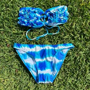 🤍 Vintage Venus Blue Tye Dye Bikini 🤍